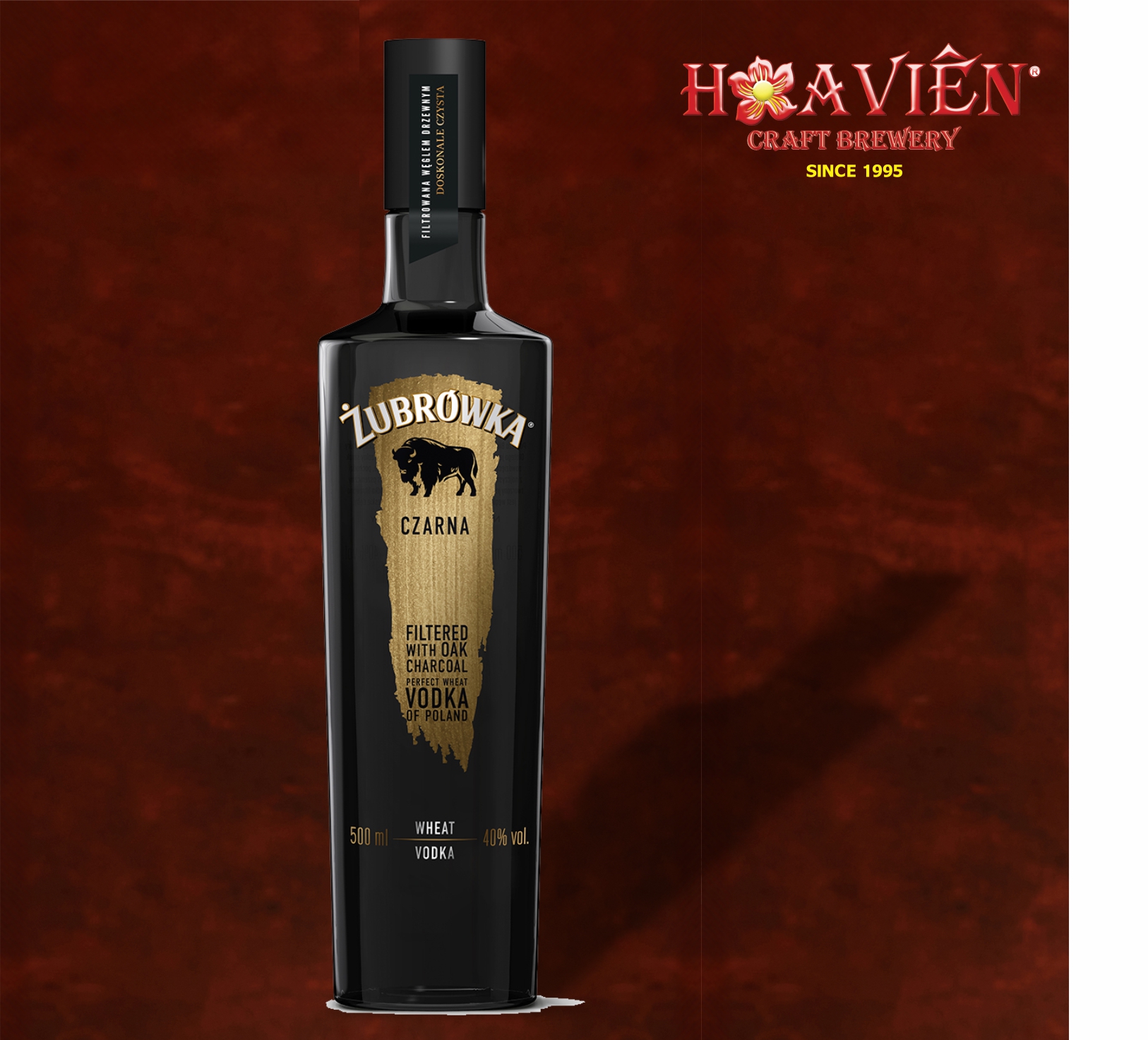 ZUBROWKA CZARNA VODKA 0.5L